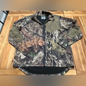 Scent-Lok men’s camo half zip pullover XL